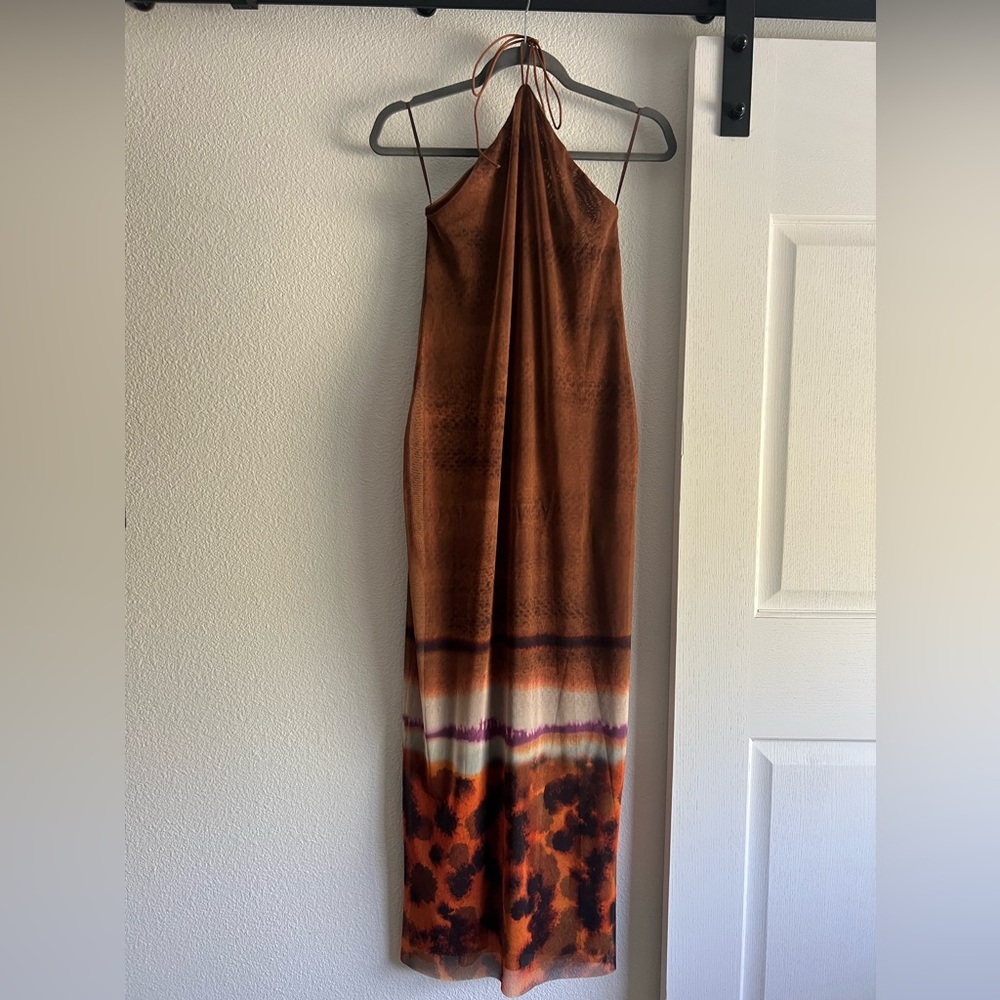 Zara Sunset Halter Dress
